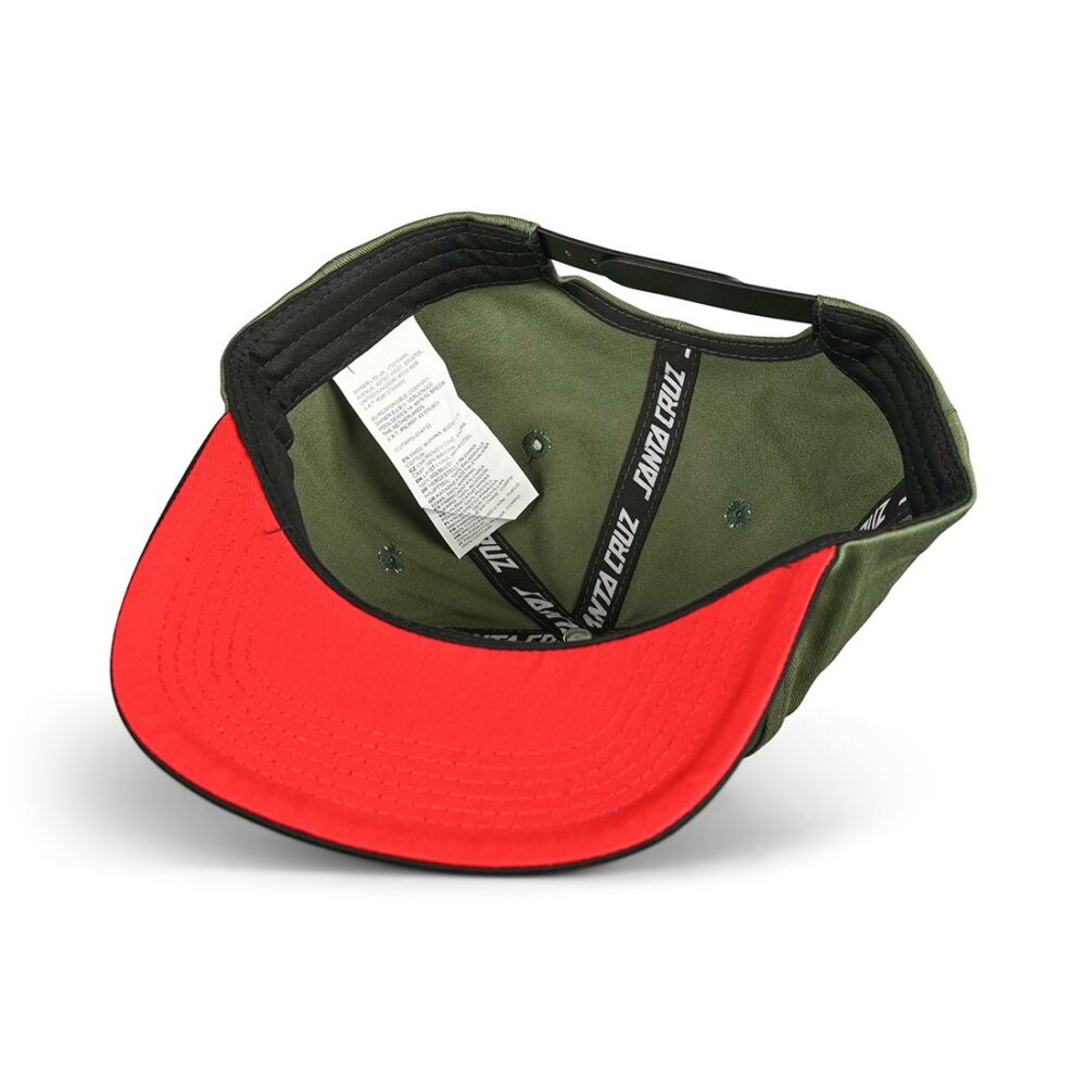 Santa Cruz Classic Dot Snapback Cap - Sage/Black