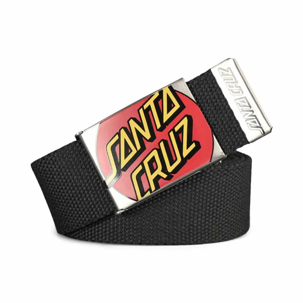 Santa Cruz Crop Dot Web Belt - Black