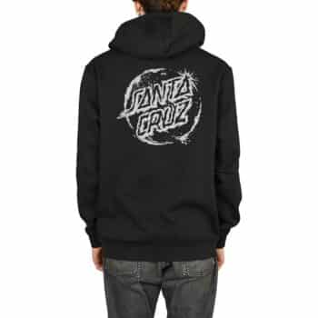 Santa Cruz Erode Dot Mono Pullover Hoodie - Black