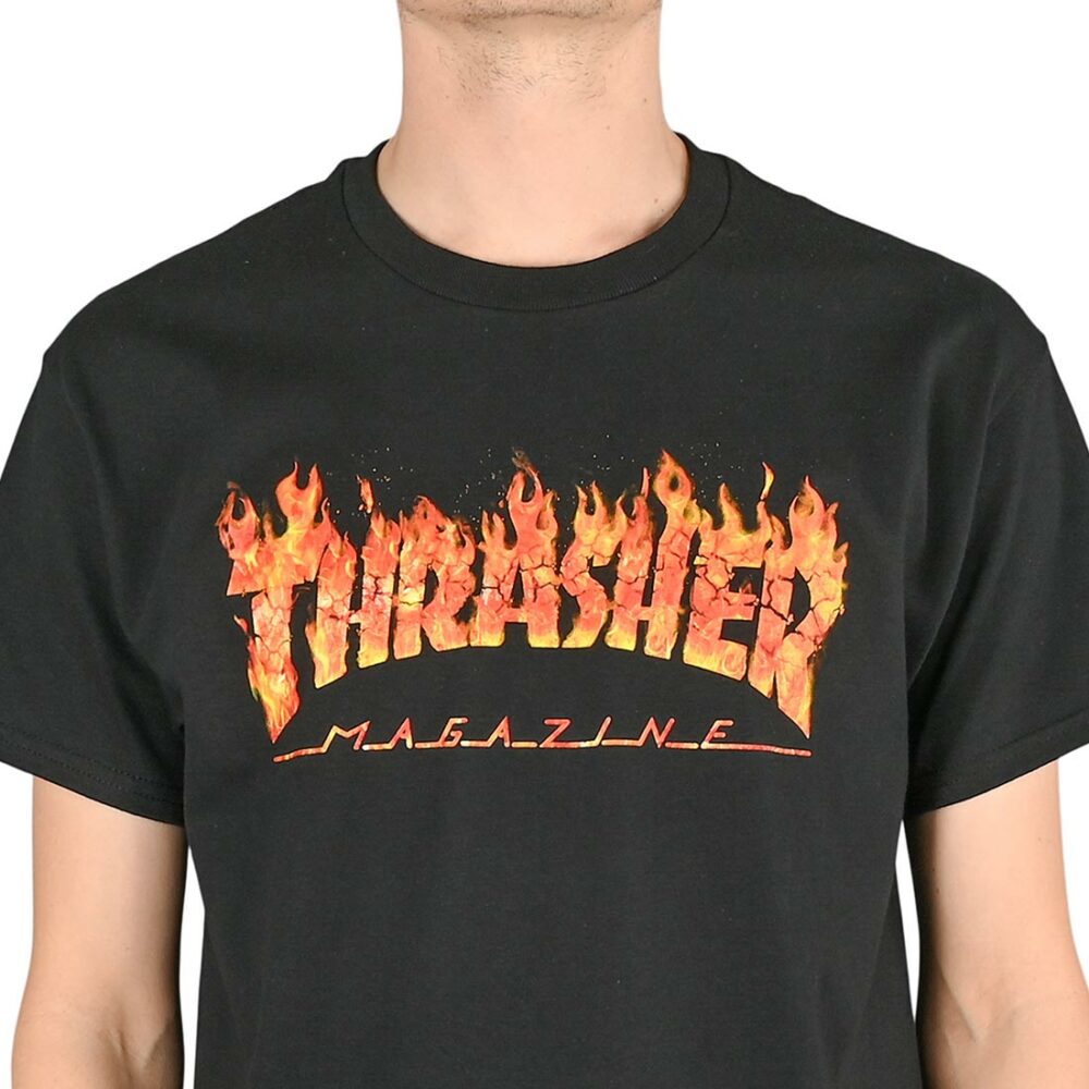 Thrasher Inferno S/S T-Shirt - Black