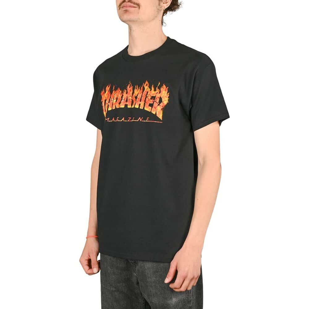 Thrasher Inferno S/S T-Shirt - Black