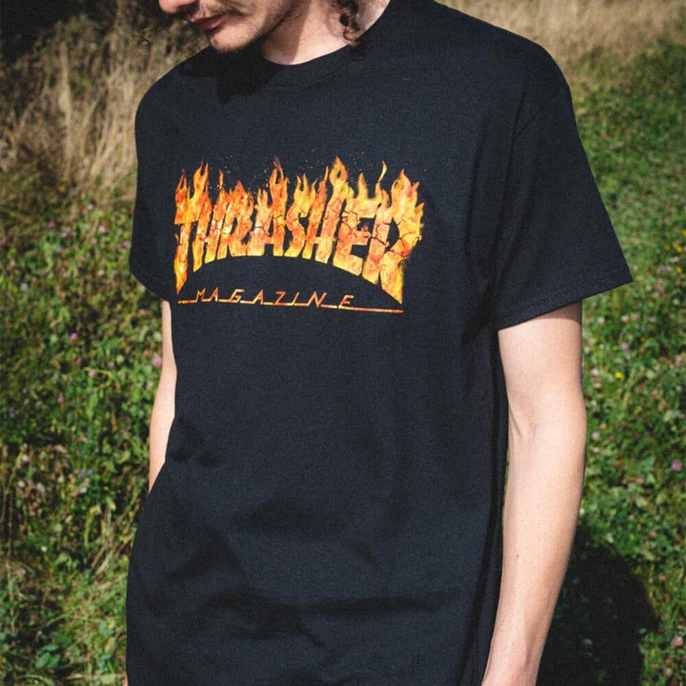 Thrasher Inferno S/S T-Shirt - Black