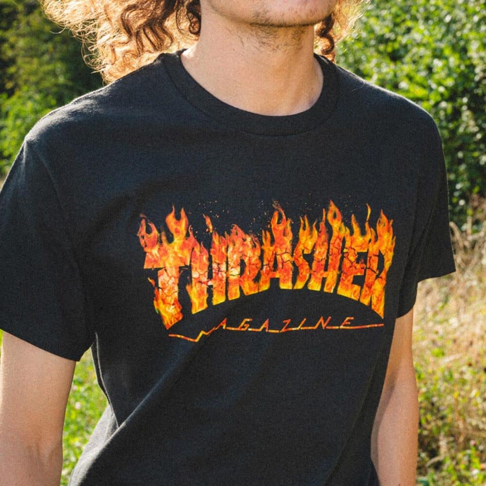 Thrasher Inferno S/S T-Shirt - Black