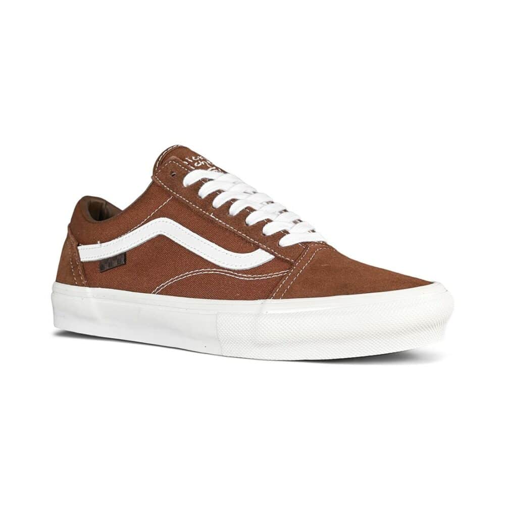 Vans Nick Michel Old Skool Skate Shoes - Brown/White