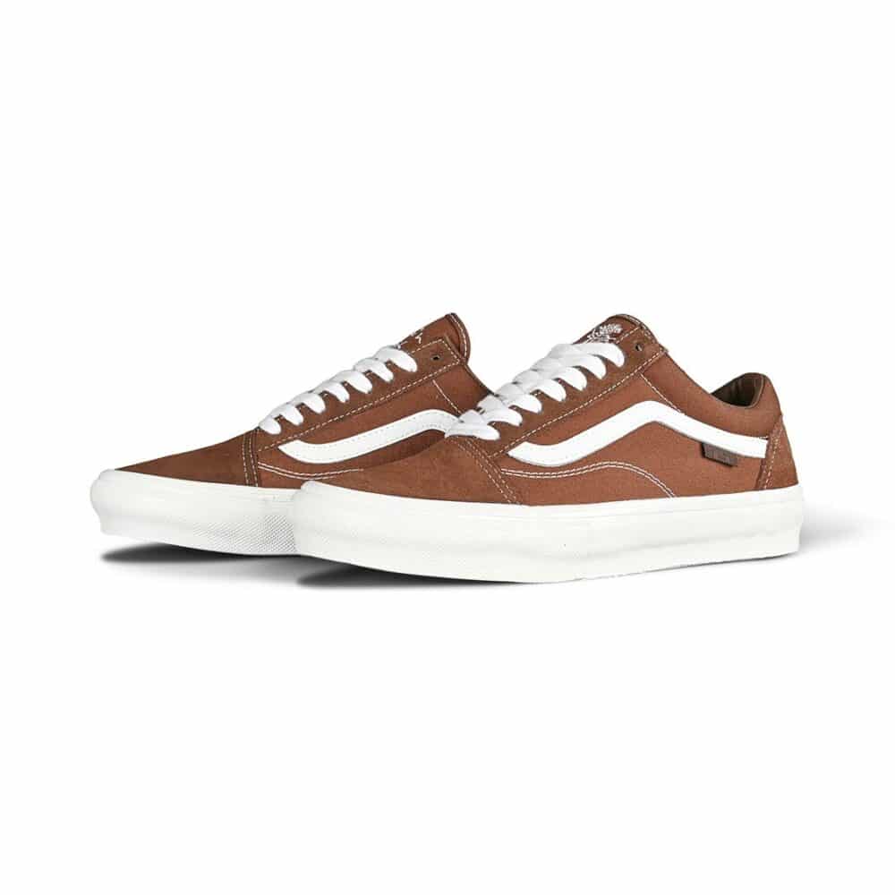 Vans Nick Michael Old Skool Skate Shoes - Brown/White