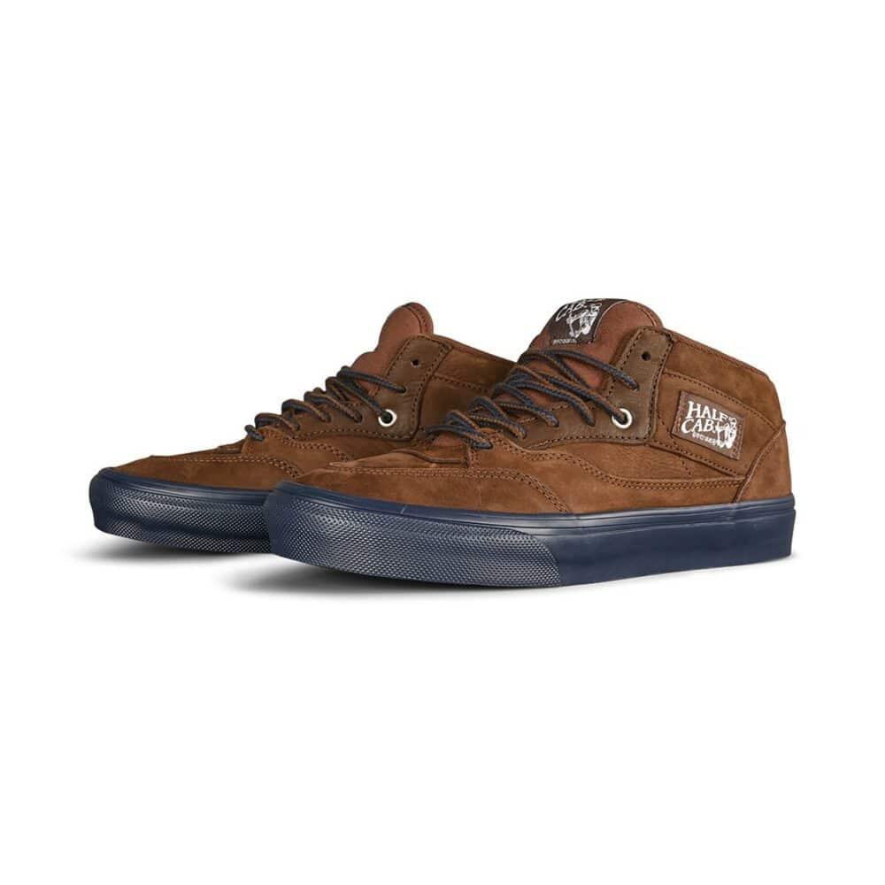 Vans Nick Michel Half Cab Skate Shoes - Brown/Navy
