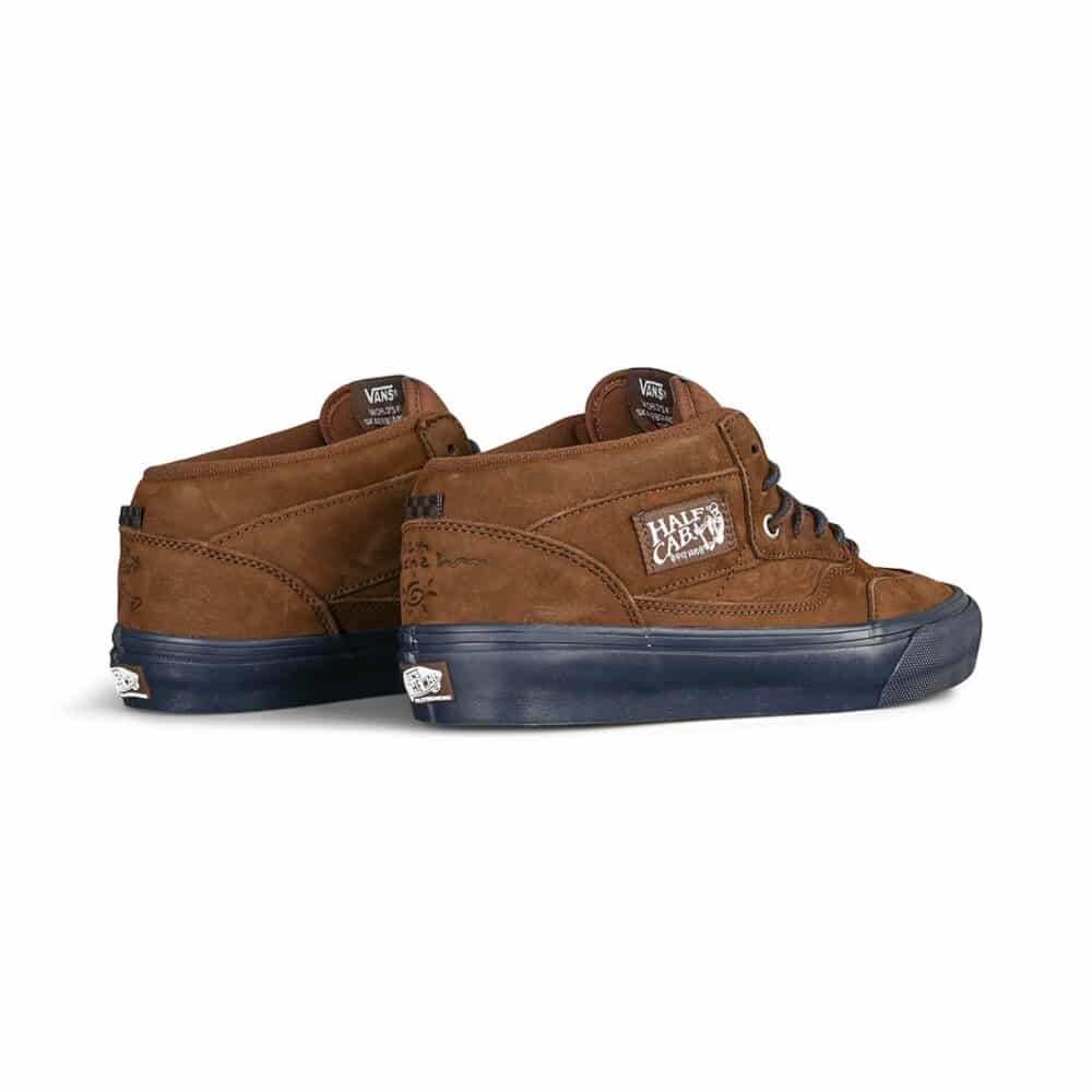 Vans Nick Michel Half Cab Skate Shoes - Brown/Navy