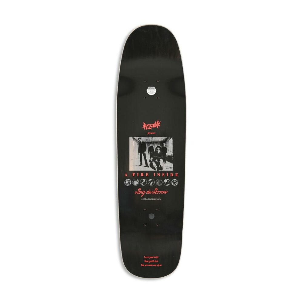 Welcome x AFI Sing the Sorrow on Golem 9.25" Skateboard Deck