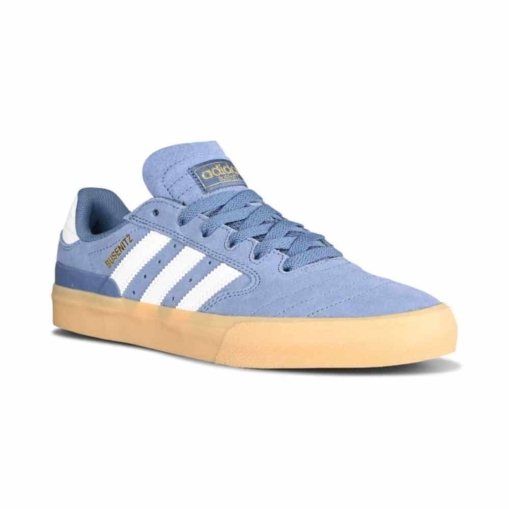 Adidas Busenitz Vulc II Skate Shoes - Crew Blue/White/Gum