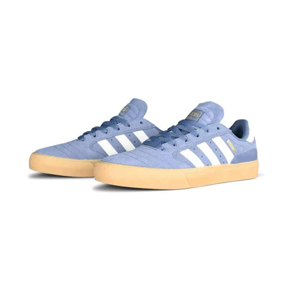 Adidas Busenitz Vulc II Skate Shoes - Crew Blue/White/Gum