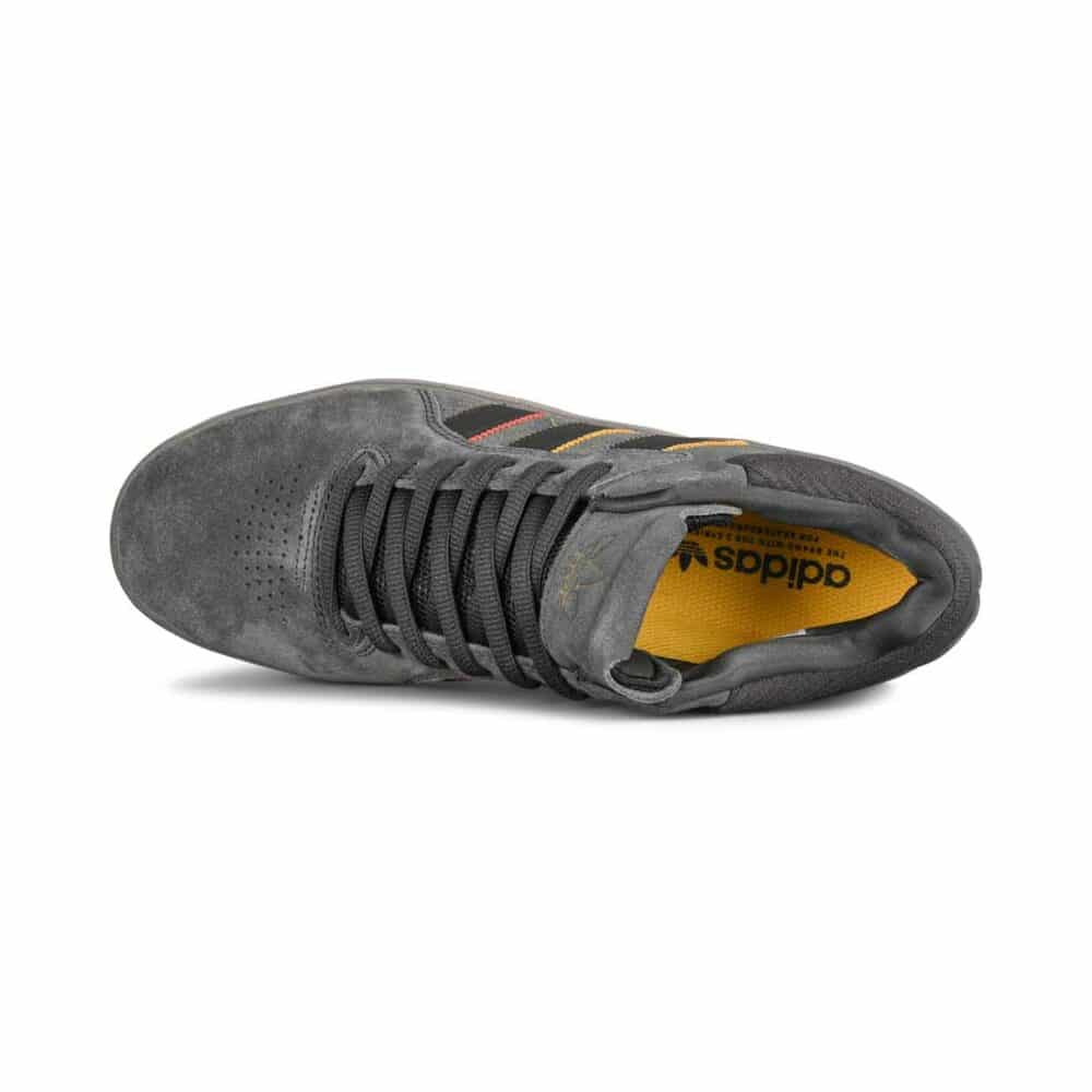Adidas Tyshawn Skate Shoes - Carbon/Core Black/Preloved Brown