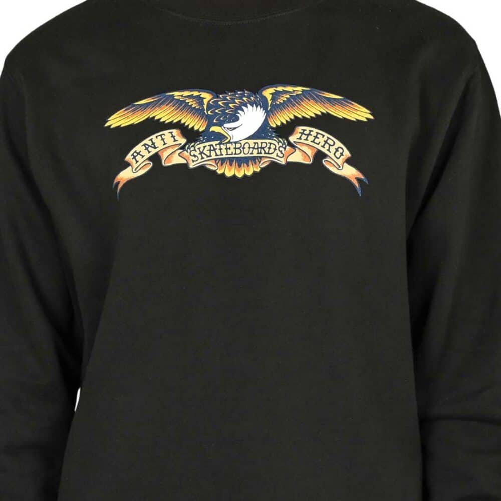 Anti Hero Eagle Crew Sweater – Black/Blue