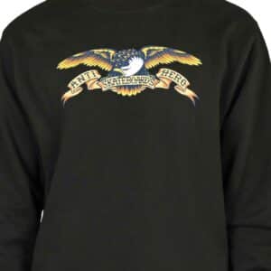 Anti Hero Eagle Crew Sweater - Black/Blue