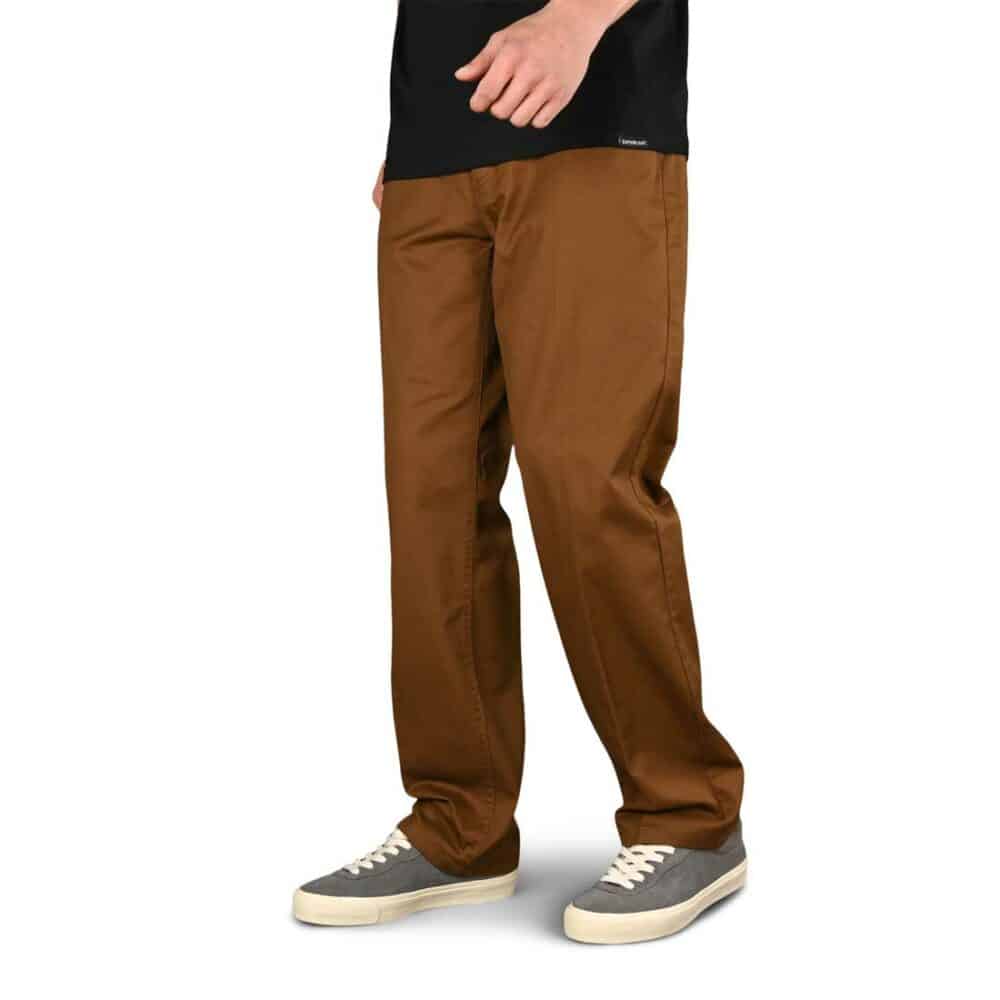 Brixton Choice Relaxed Chino Pants - Dark Earth