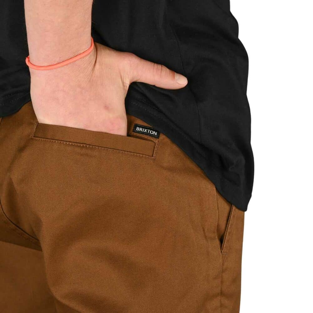 Brixton Choice Relaxed Chino Pants - Dark Earth