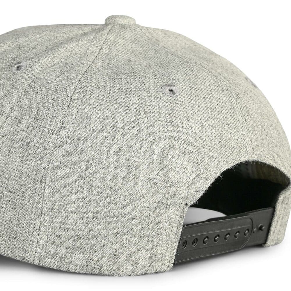 Brixton Crest C MP Snapback Cap - Dark Heather Grey/Kelly Green