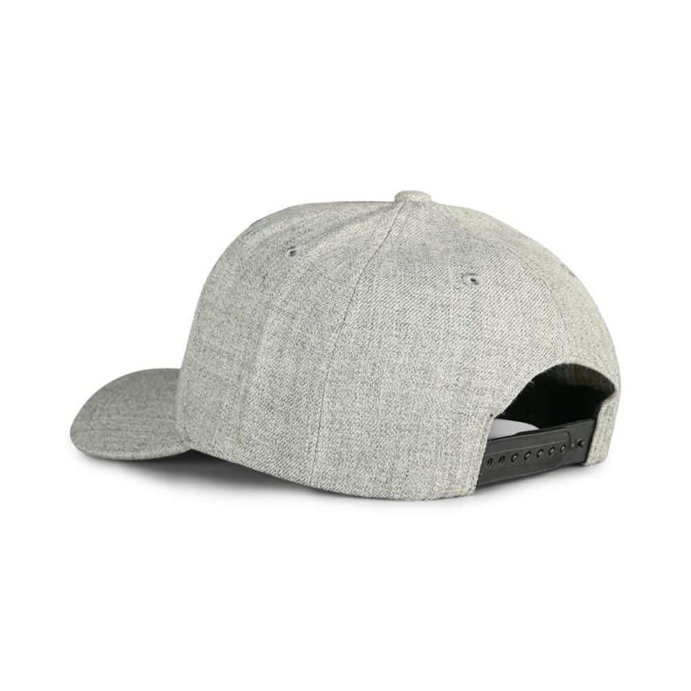 Brixton Crest C MP Snapback Cap - Dark Heather Grey/Kelly Green