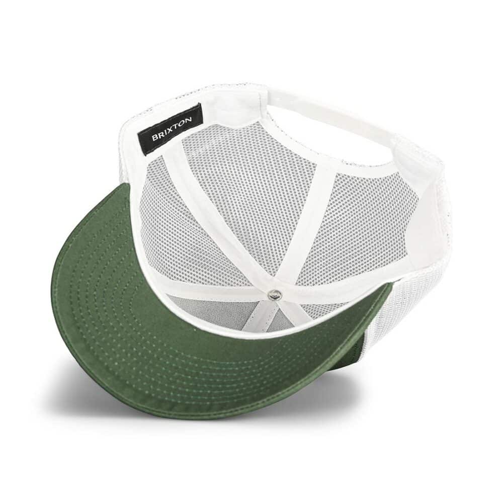 Brixton Crest X MP Mesh Back Trucker Cap - Spruce/White