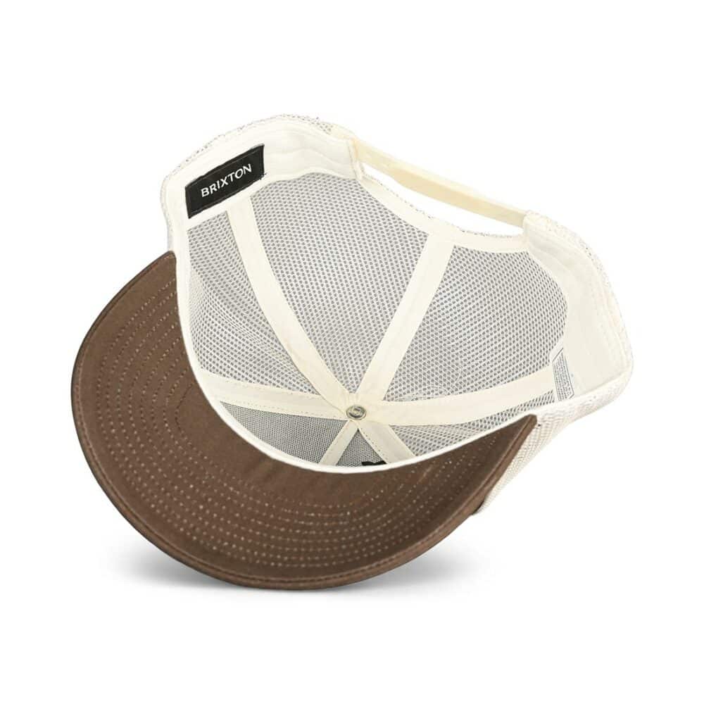 Brixton Earlston X C MP Mesh Back Trucker Hat - Dark Earth/Off White