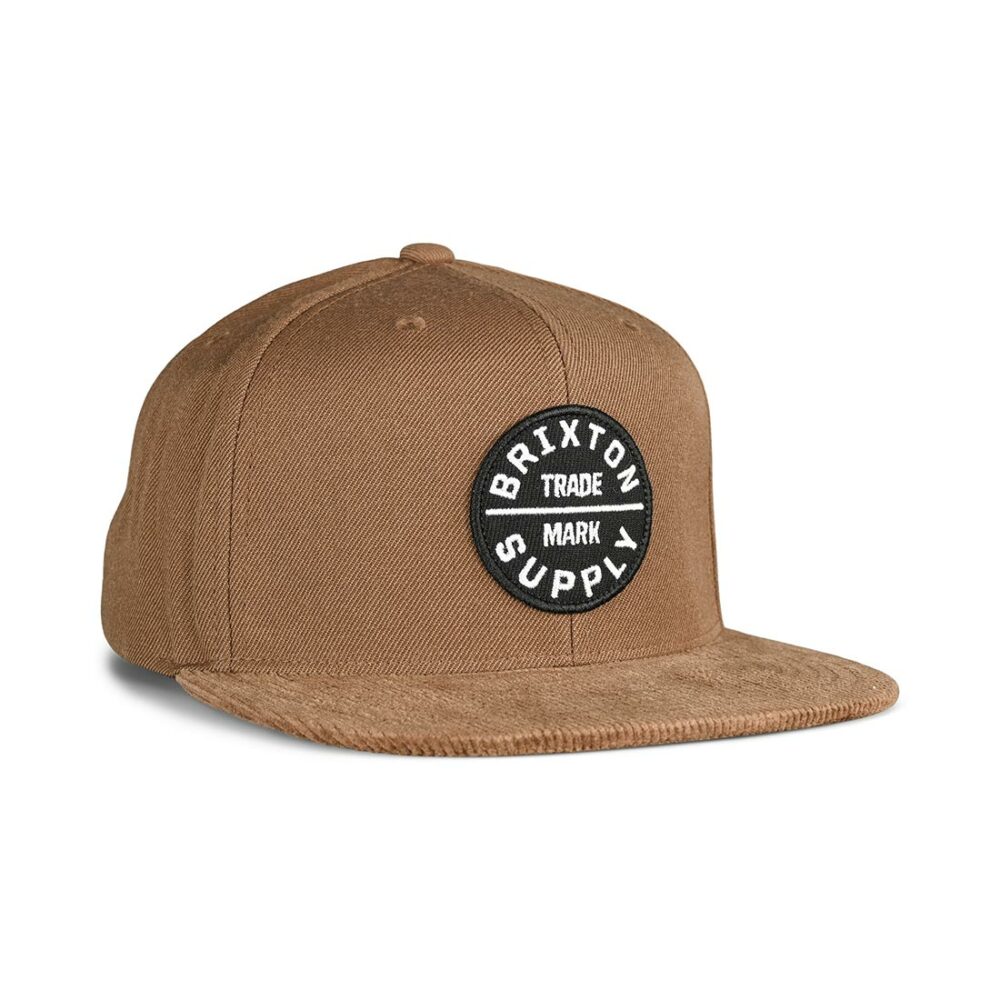 Brixton Oath III Snapback Cap - Dark Earth