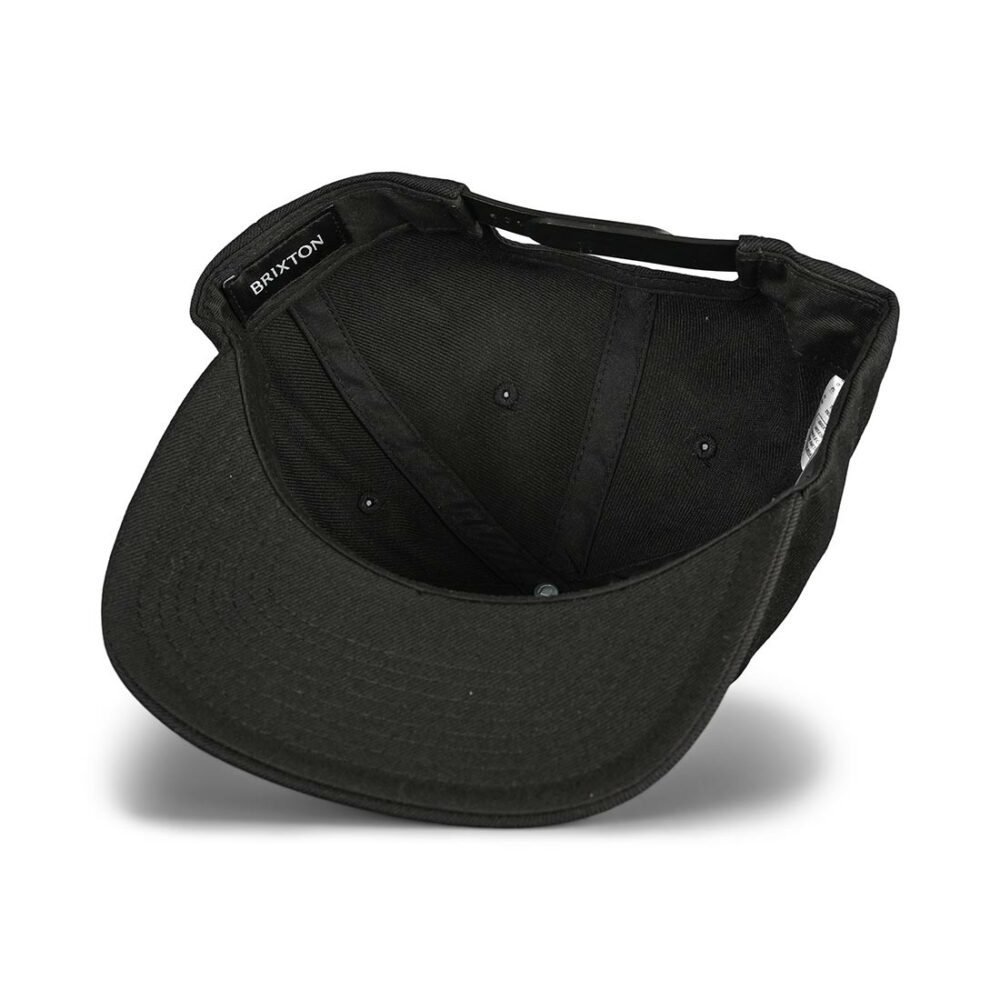 Brixton Oath III Snapback Cap - Washed Black/Orange