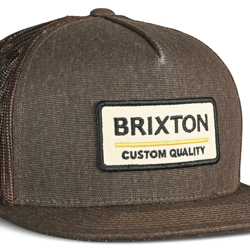 Brixton Palmer Proper MP Mesh Back Trucker Hat - Dark Earth