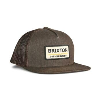 Brixton Palmer Proper MP Mesh Back Trucker Hat - Dark Earth