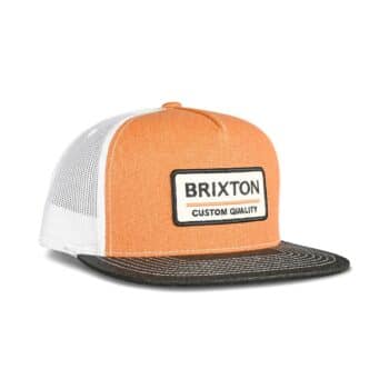 Brixton Palmer Proper MP Mesh Back Trucker Hat - Phoenix Orange/Black/White