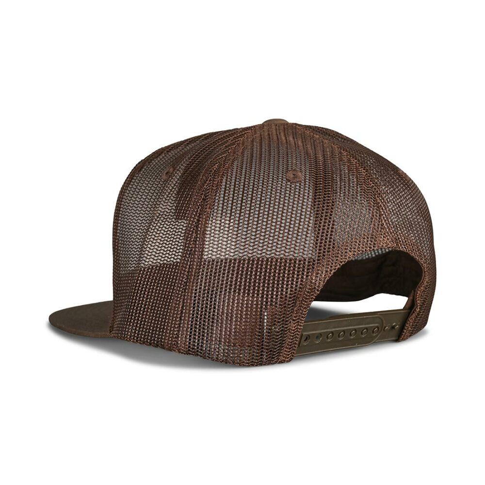 Brixton Steadfast HP Mesh Back Trucker Hat - Dark Earth/Burnt Red