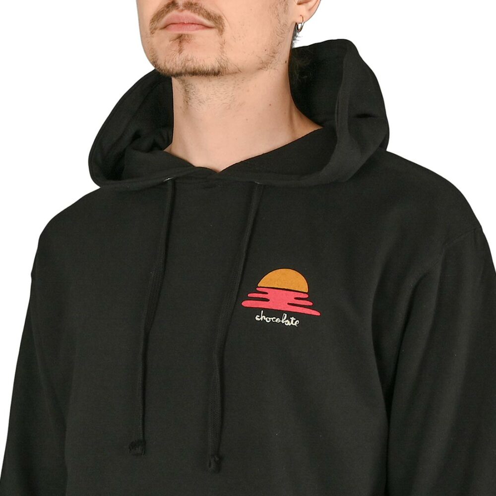 Chocolate Sunset Pullover Hoodie - Black