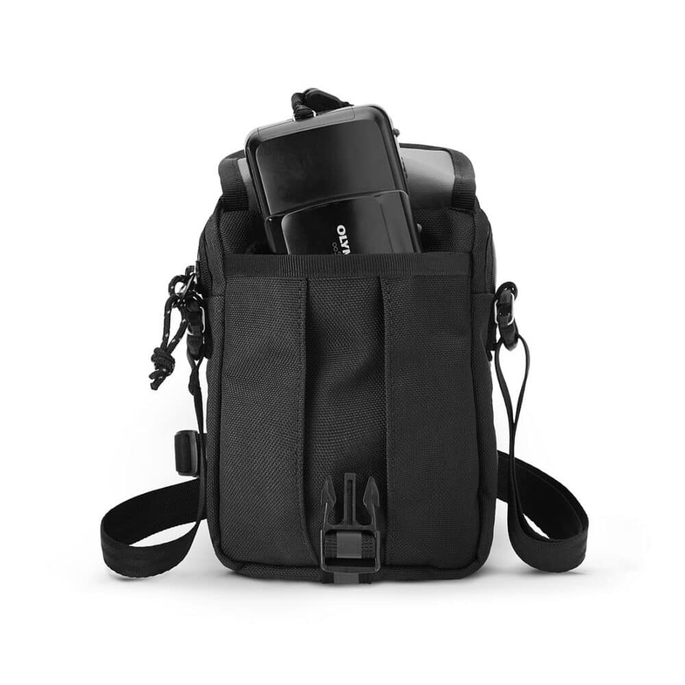 Chrome Shoulder Accessory Bag - All Black