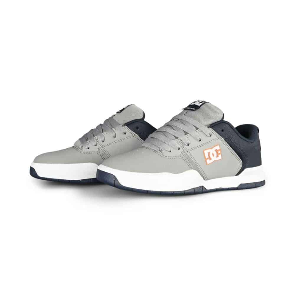 DC Central Low Top Skate Shoes - Navy/Grey