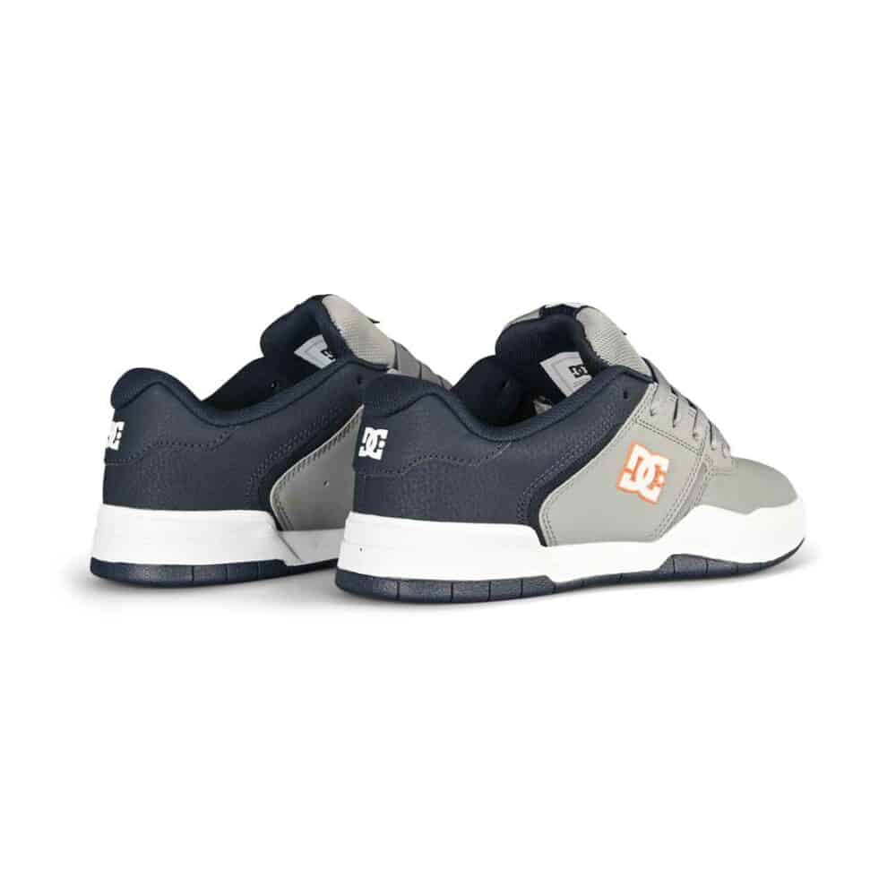 DC Central Low Top Skate Shoes - Navy/Grey