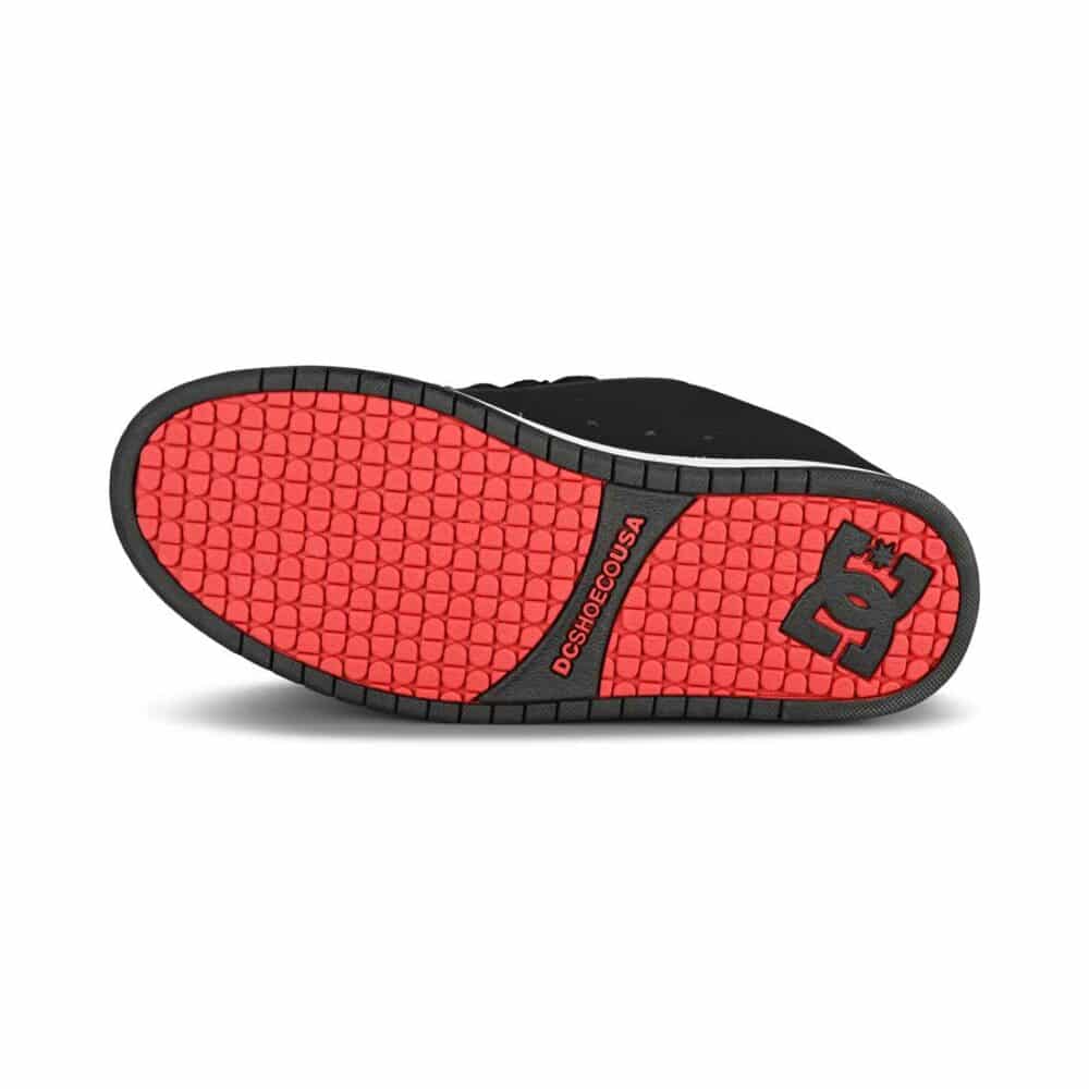 DC Court Graffik SQ Skate Shoes - Black/White/Red