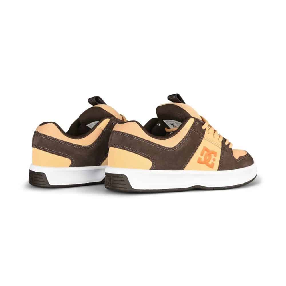 DC Lynx Zero S Skate Shoes - Brown/Brown/Orange