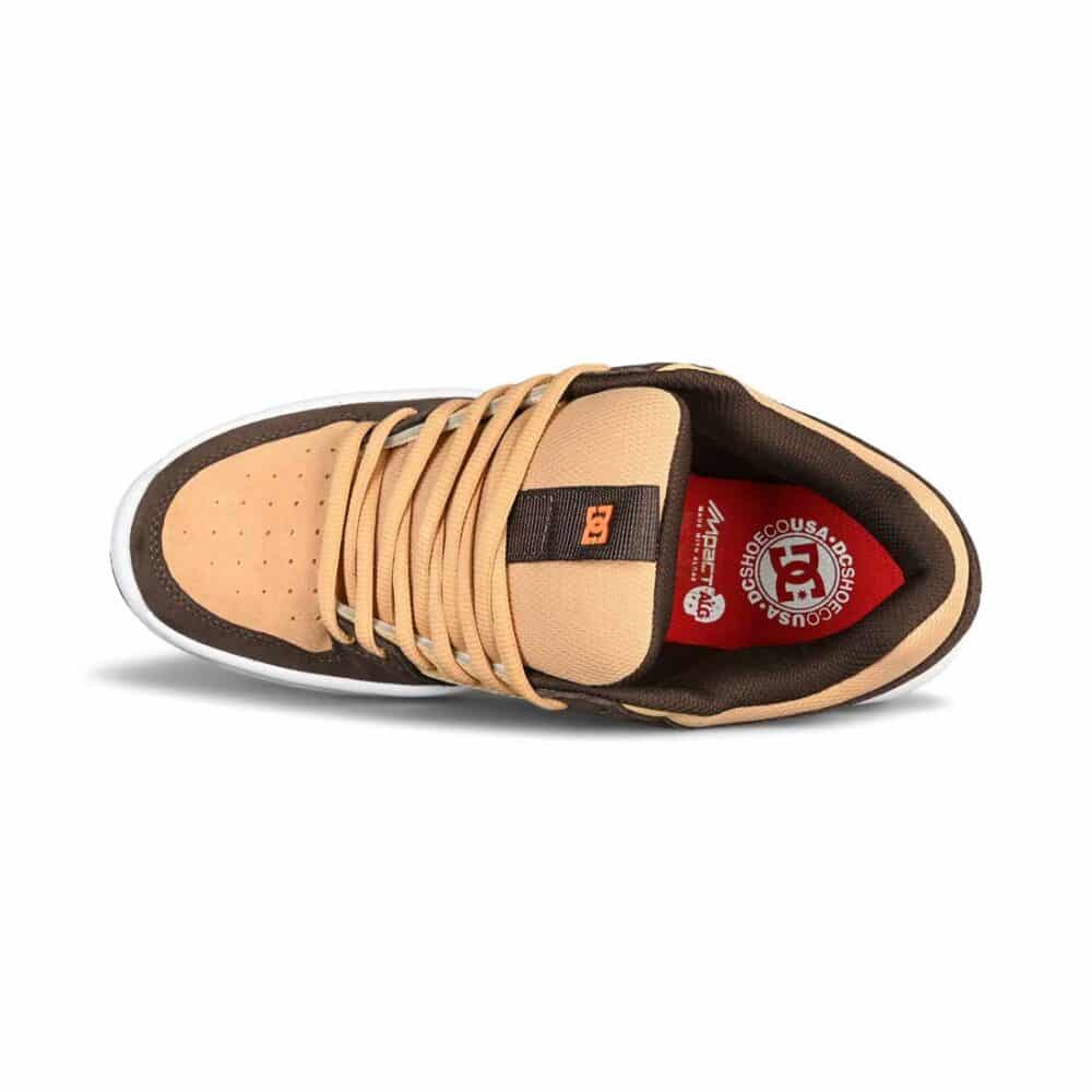 DC Lynx Zero S Skate Shoes - Brown/Brown/Orange