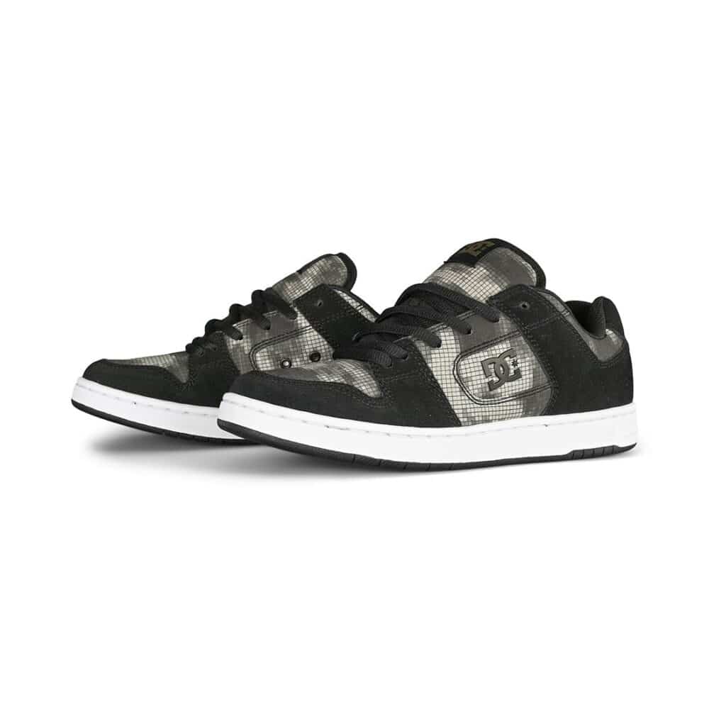 DC Manteca 4 Skate Shoes - Black/Camo Print