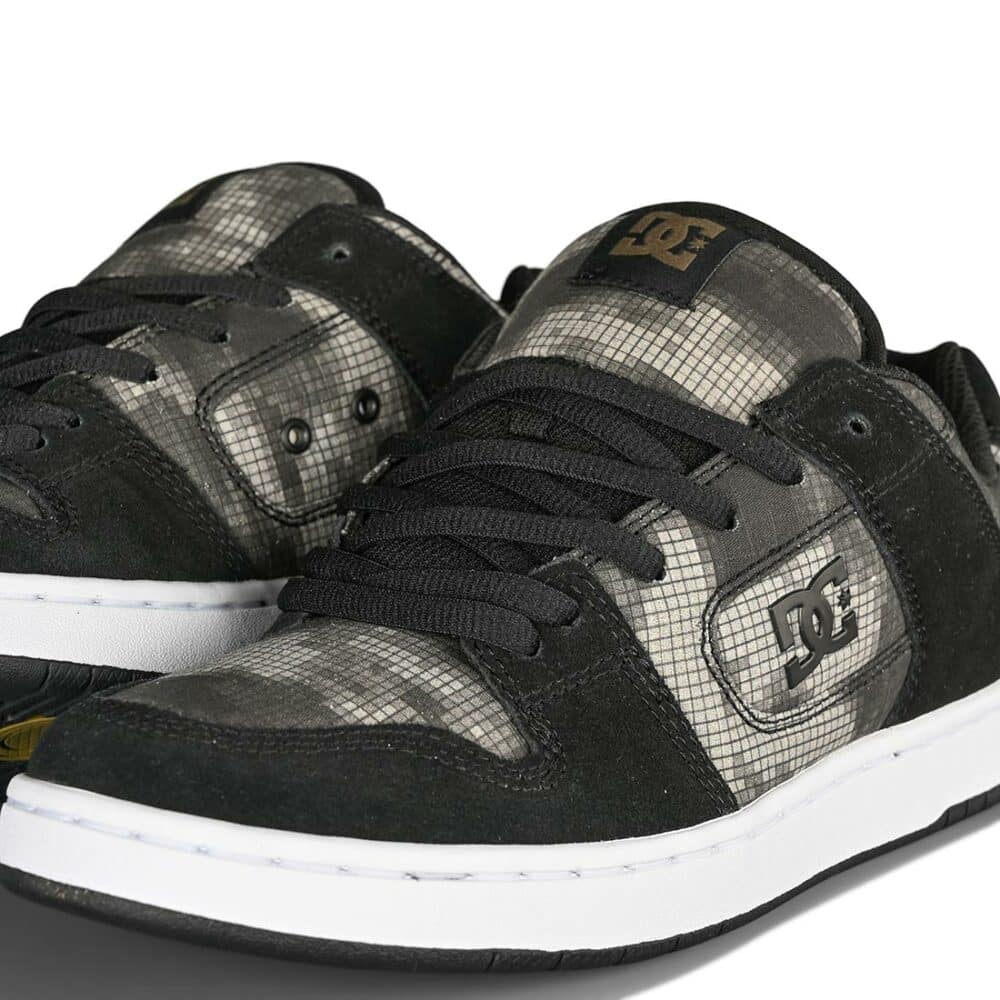 DC Manteca 4 Skate Shoes - Black/Camo Print