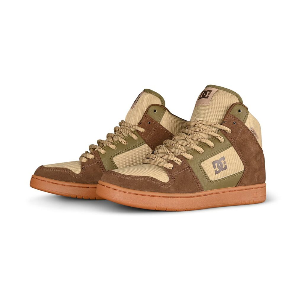 DC Manteca 4 WR High-Top Skate Shoes - Dark Choc/Khaki