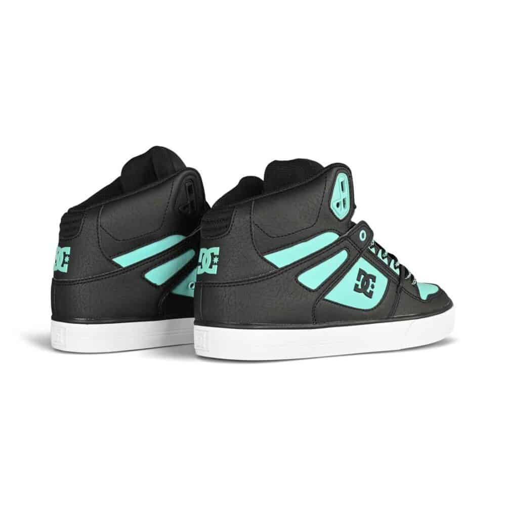 DC Pure High Top WC SE Skate Shoes - Black/Blue Atoll