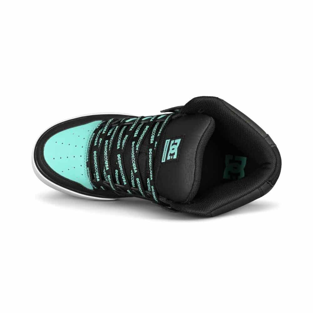 DC Pure High Top WC SE Skate Shoes - Black/Blue Atoll