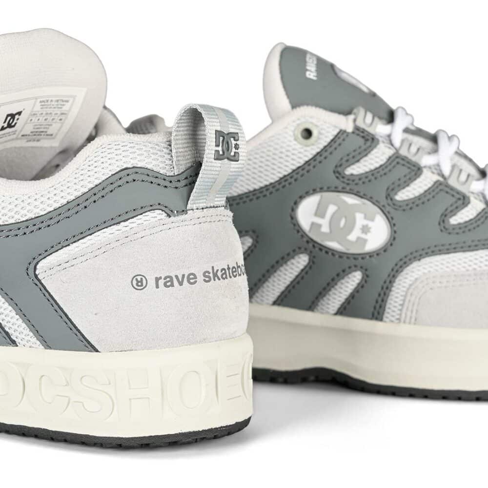 DC x Rave Lukoda Skate Shoes - Grey/Grey/Grey