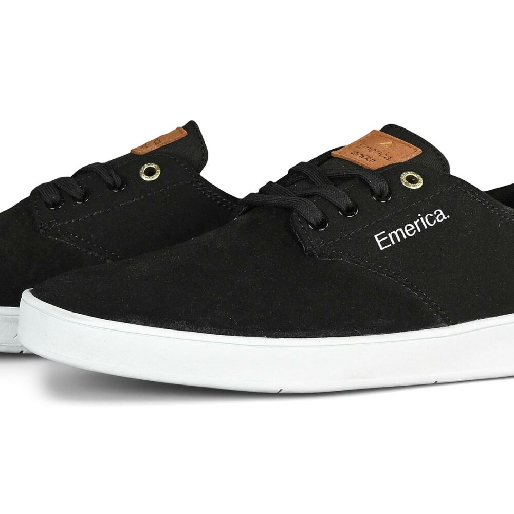 Emerica Romero Laced Skate Shoes - Black/White