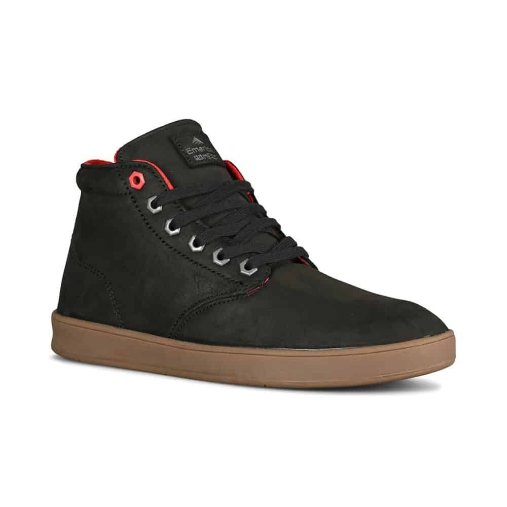 Emerica x Biltwell Romero Laced High Skate Shoes - Black/Gum