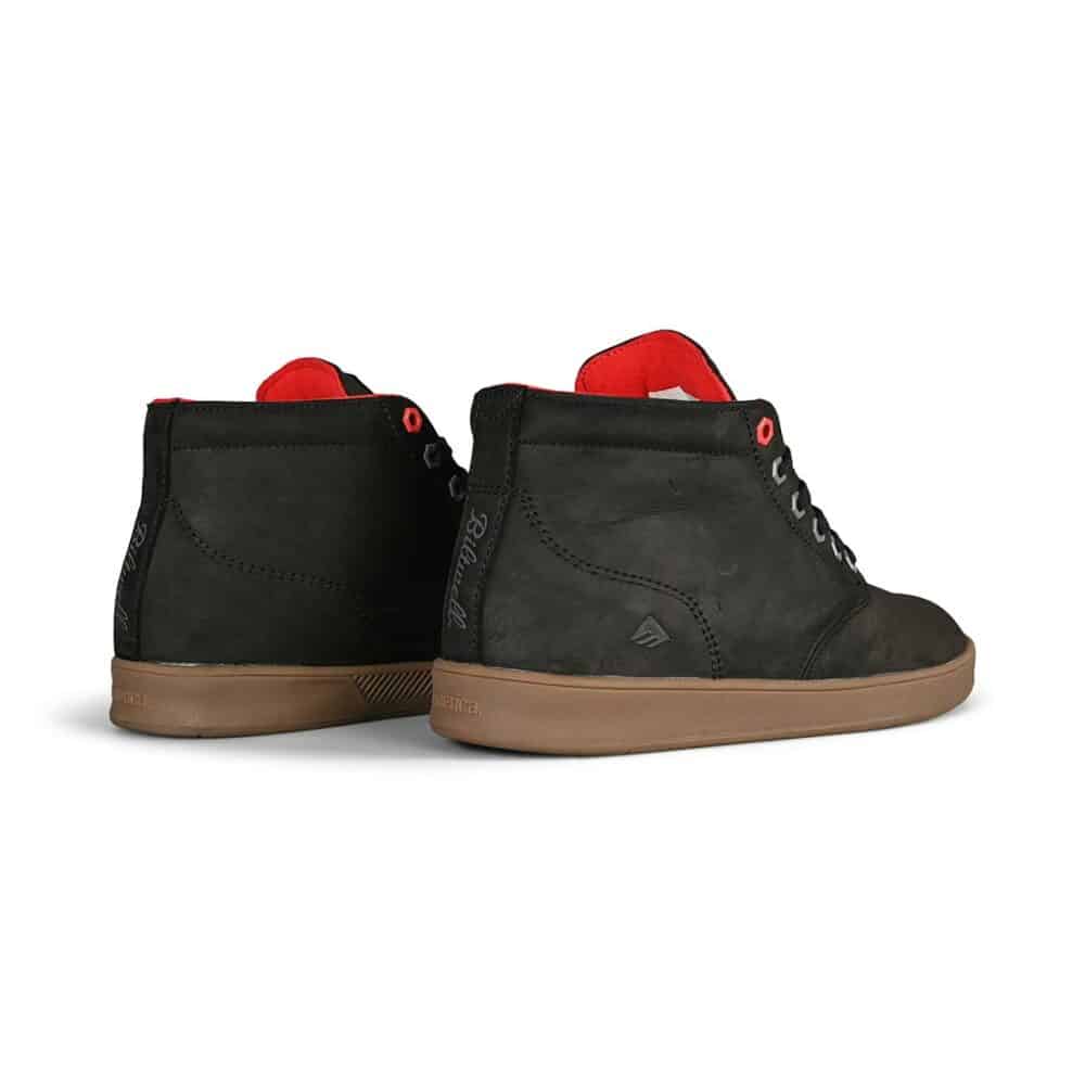 Emerica x Biltwell Romero Laced High Skate Shoes - Black/Gum