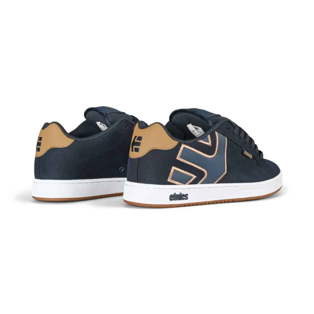 Etnies Fader Skate Shoes - Navy/Tan