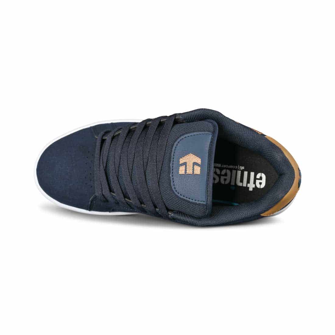 Etnies Fader Skate Shoes Navy Tan Supereight