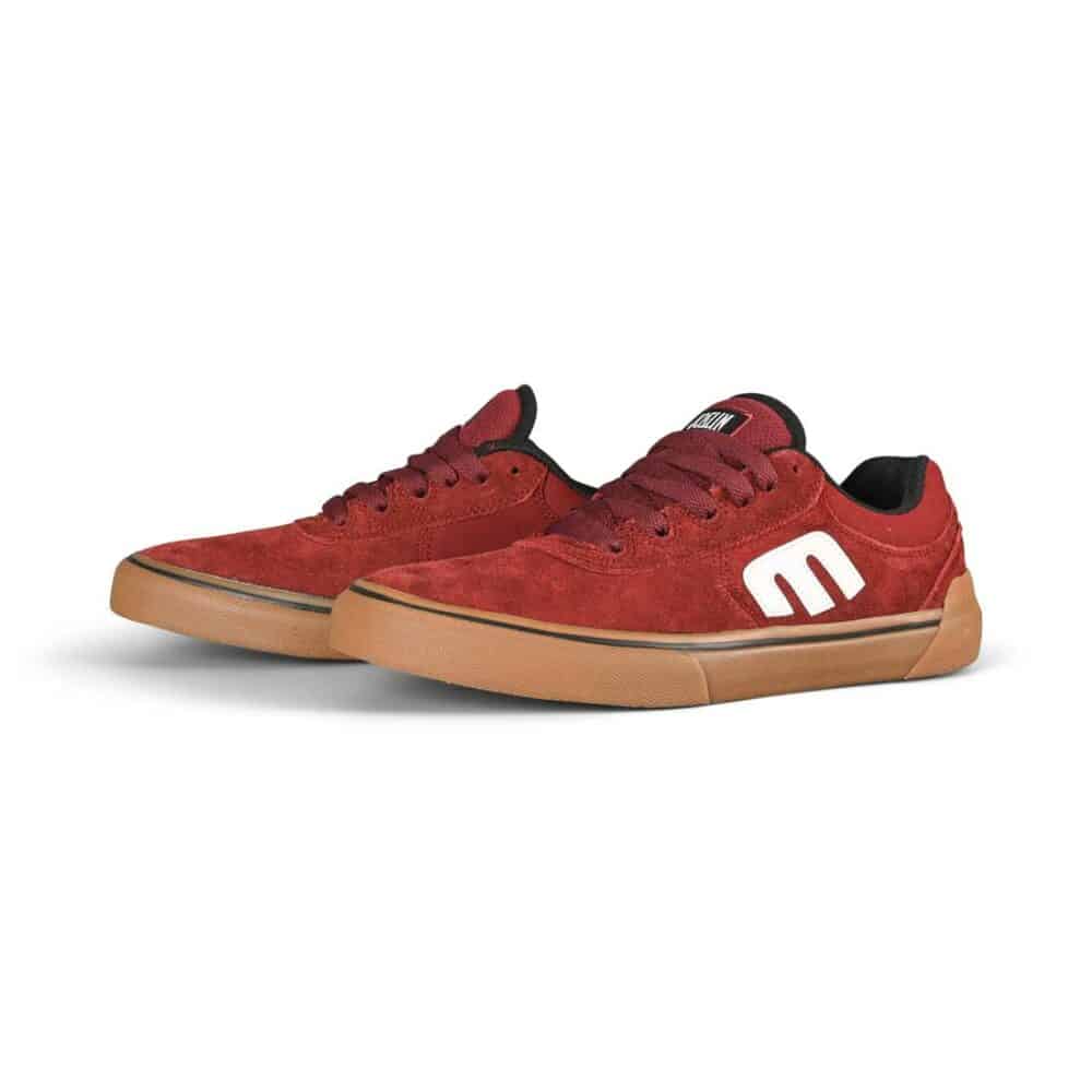 Etnies Joslin Vulc Skate Shoes - Burgundy/Gum