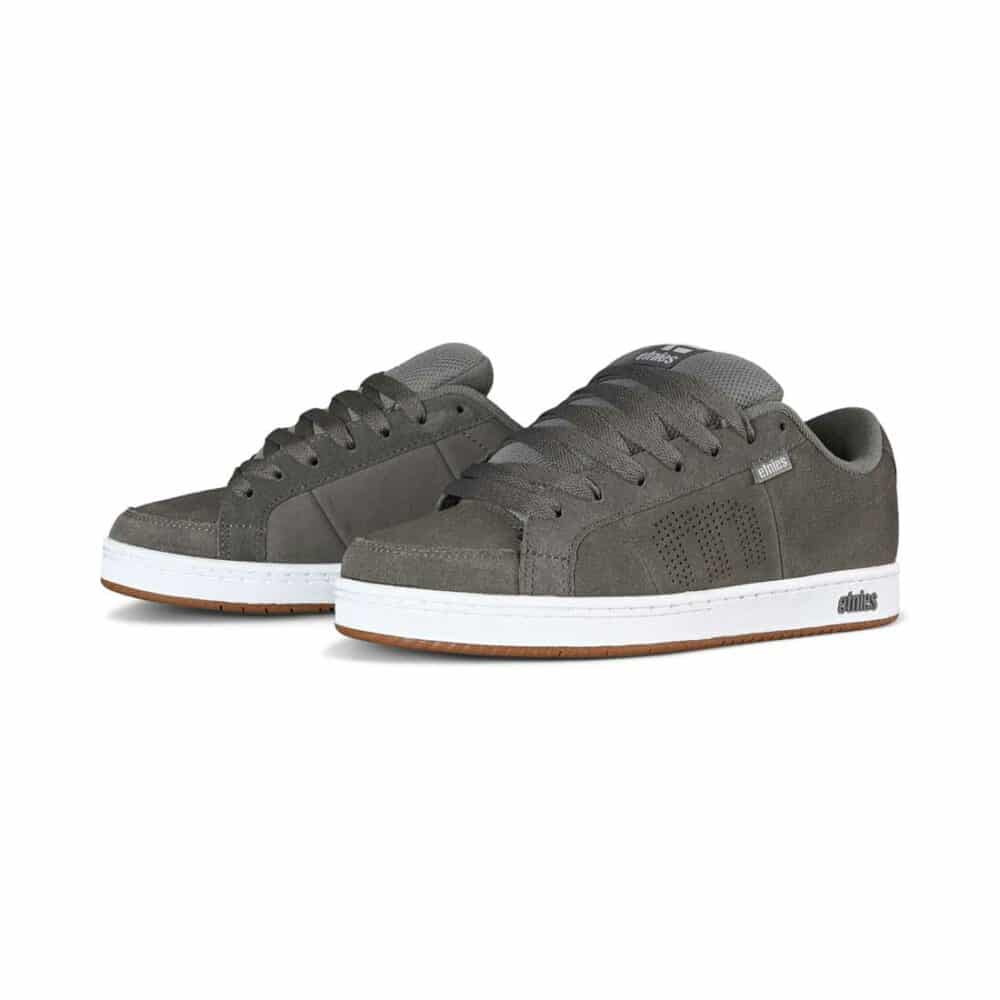 Etnies Kingpin Skate Shoes - Grey/White