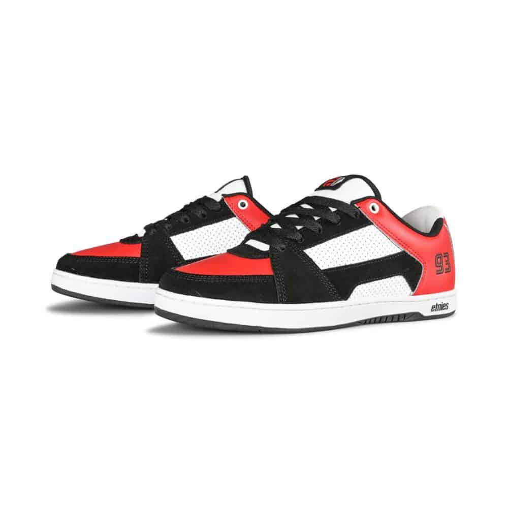 Etnies MC Rap Lo Skate Shoes - Black/Red/White